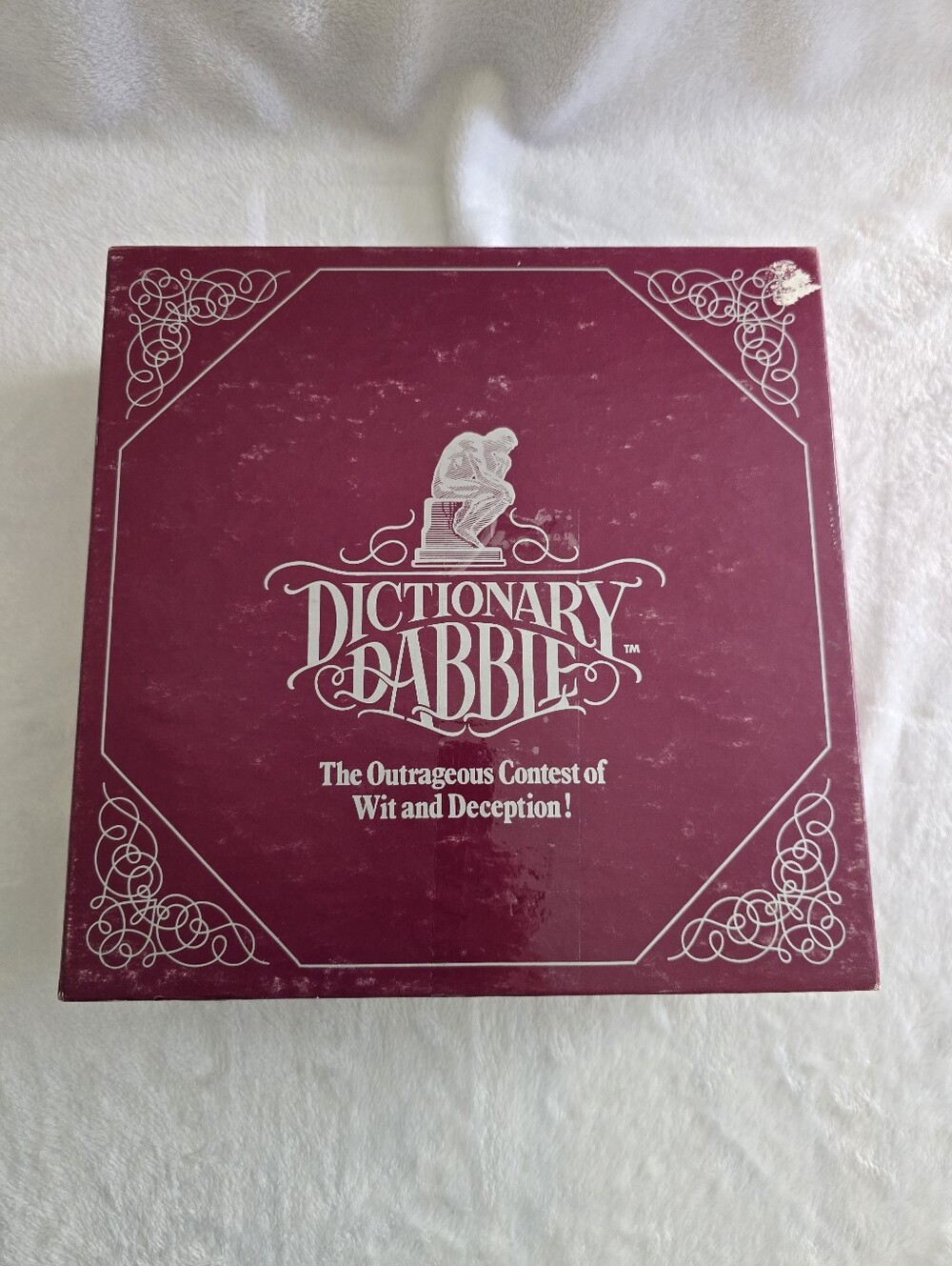 Vintage 1986 Dictionary Dabble Board Game, Complete Set